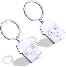 2 Pezzi Portachiavi Argento