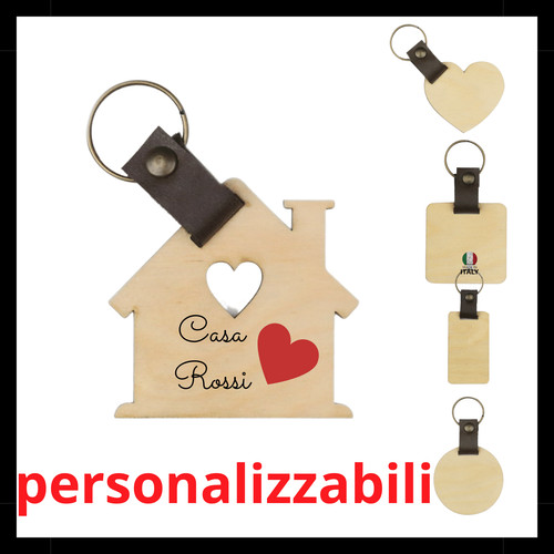 Portachiavi legno vintage - in,