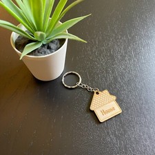 Portachiavi in legno a forma