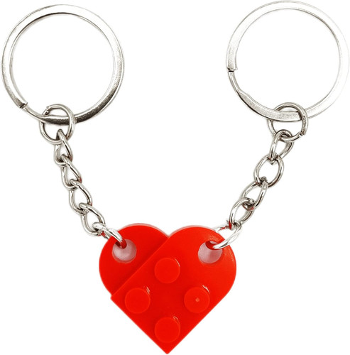 Portachiavi coppia cuore - cuore,