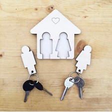 Portachiavi muro coppia Lui e