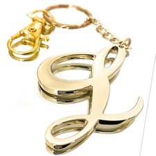Portachiavi con lettera L oro